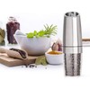 Electric Pepper Grinder,Gravity Electric Salt And Pepper Mill Grinder,Stainless Steel