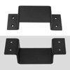 Aynaxcol Trailer Brackets, 4 Pack, Black, Carbon Steel, Floor Mount,
