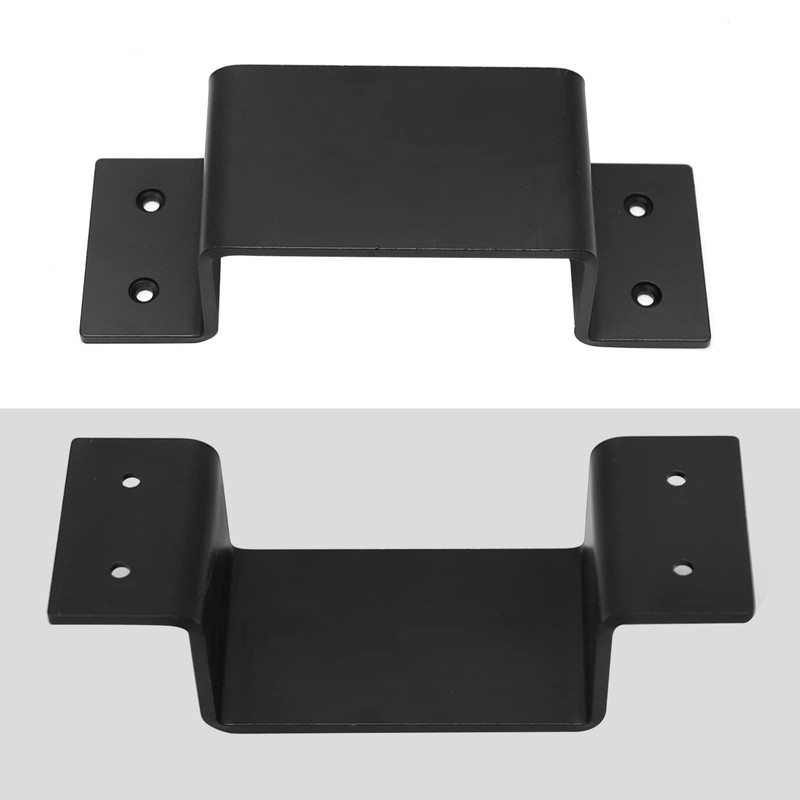 Aynaxcol Trailer Brackets, 4 Pack, Black, Carbon Steel, Floor Mount,
