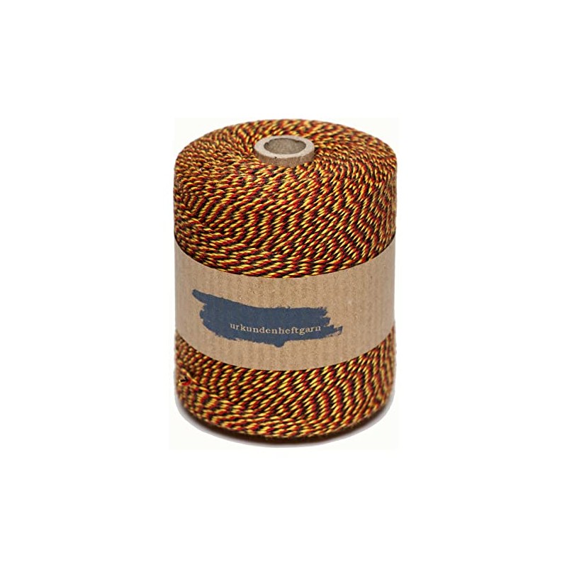 Document Staple Thread in Black/Red/Gold Lower Saxony, Rhineland-Palatinate, Saarland Approx.