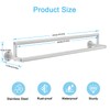 Double Towel Racks for Bathroom, 24 inch Double Towel Bar,
