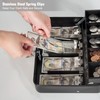 Cash Box with Lock Key and Money Tray - Large