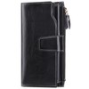SENDEFN Women's Long Wallet, Bi-fold Wallet, Genuine Leather, Large Capacity,
