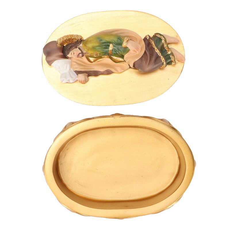 Saint Joseph Jewelry Box Resin Exquisite Workmanship Sleeping Saint Joseph