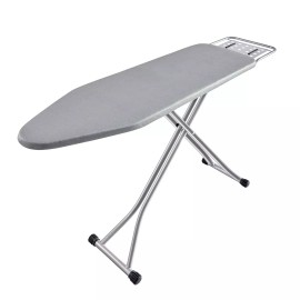 BKTD Foldable Ironing Board with Heat Resistant Cover, Steam Iron Rest and Non-Sli...