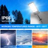 Solar Street Lights Outdoor Waterproof ,45000LM 320°Wide Angle Flood light,