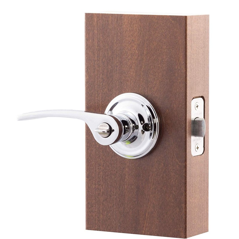 Copper Creek KL2230PS Scandinavian Privacy Kash Non-Handed Lever, Polished Stainless