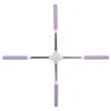 Yoga Pranayama Stick Purple Stainless Steel Correct Hunchback Open Shoulder
