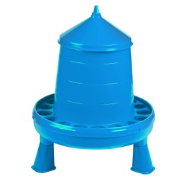 Double-Tuf® Poultry Feeder with Legs | Durable Feeding Container | Carrying Handle for Chickens & Birds | Chicken Feeder | 8.5 Lbs