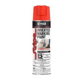 20-654 Seymour Stripe 6-Series Inverted Ground Marking Paint, Fluorescent Red net 17oz. (Pack of 1)