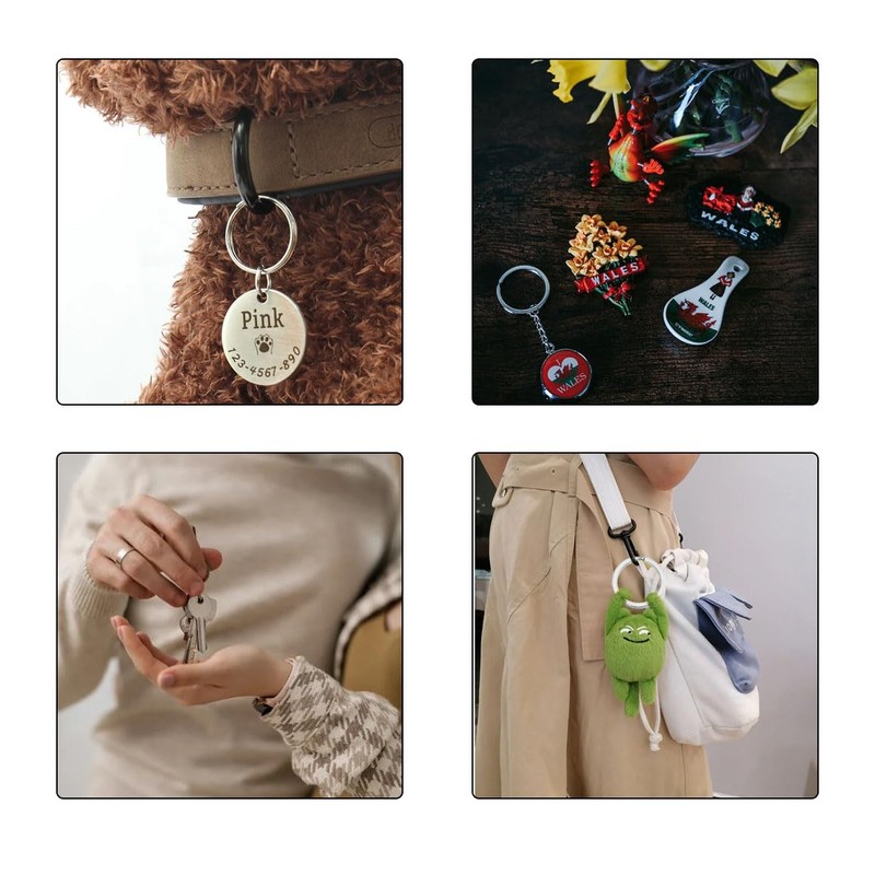 Split Key Rings, Round Split Key Rings, Keychain Split Rings,