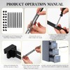 Humyoun 24 Pcs Metal Adjustable File Cabinet Rails Set Include