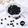 OLYCRAFT Natural Tourmaline Beads 6 mm Black Tourmaline Beads Black