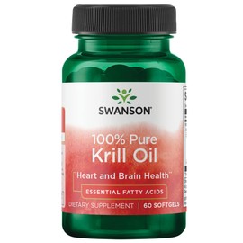 Swanson 100% Pure Krill Oil 500 Milligrams 60 Sgels