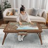 HALLYBEE Puzzle Table 1500 Pieces Wooden Puzzle Board with Legs,
