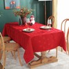 Christmas Tablecloth Rectangle, Jacquard Table Cloth Spillproof and Wrinkle Resistant