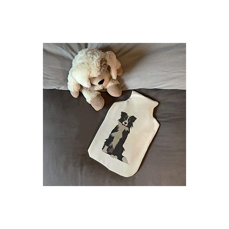 'Border Collie' Hot Water Bottle Cover (HW00022720)