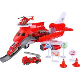 KH Juguetes Avion Militar Carros De Transporte Regalos Niños