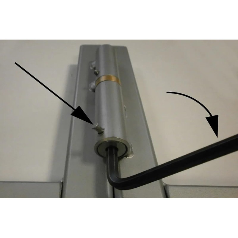 ATTAS Door Hinge for Welding, Galvanised Metal with Spring, 2