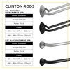 Eclipse Clinton Curtain Rods, Black Out Curtain Rod, 5/8 Inch