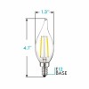 Luxrite 16x Luxrite 4W Vintage Candelabra LED Bulb Dimmable 4000K