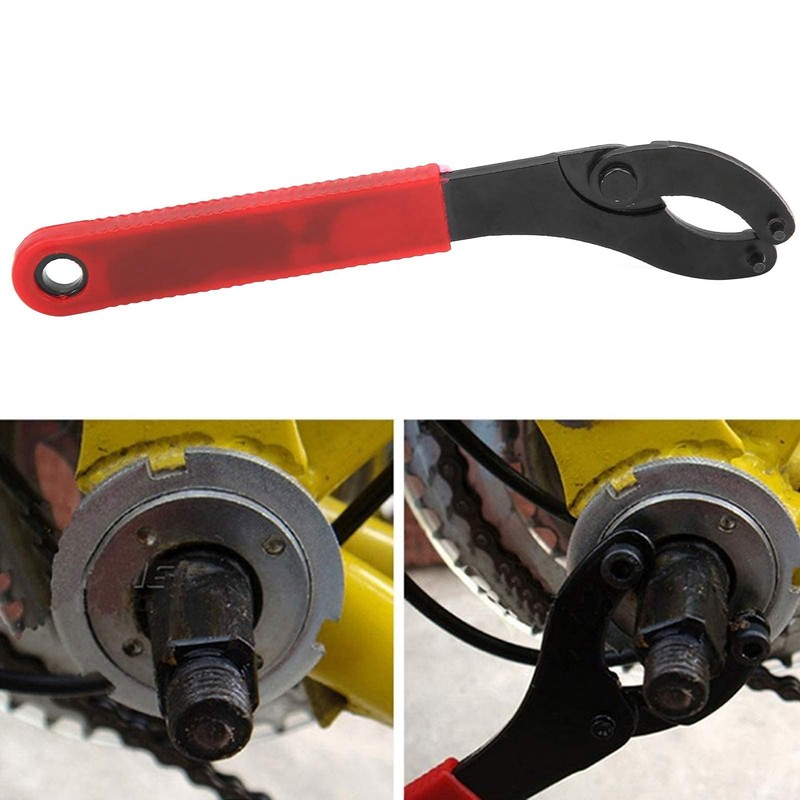 Bicycle Bottom Bracket Wrench, Steel Install Removal Adjustable Pin Spanner