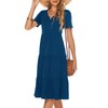 Berydress Summer Dresses for Women 2025 Short Sleeve V-Neck Casual