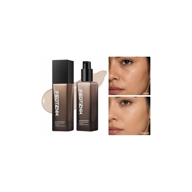 Base Maquillaje Feotznw Mate Tono Natural 30g Larga Duración