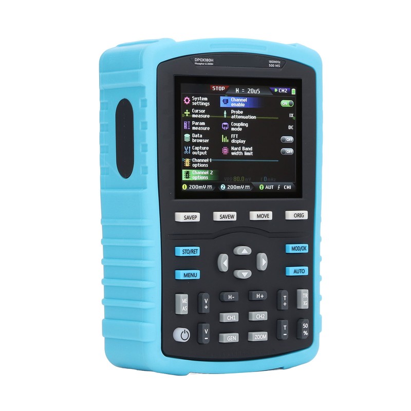 Fluorescent Digital Oscilloscope 2.8in Display 3000mAh Dual Channel Signal Generator