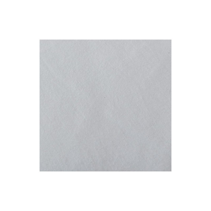 HOMESCAPES Luxury Flannelette White Brushed Cotton Fitted Sheet, Heavy weight