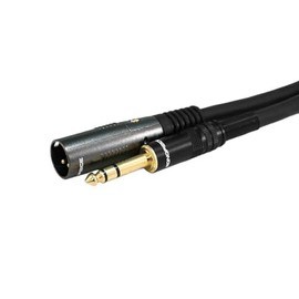 Monoprice 104761 6-Feet Premier Series XLR Male to 1/4-Inch TRS Male 16AWG Cable