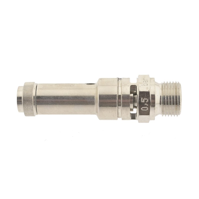 TÜV Safety Valve G 1/4 Inch (DN8) 10.00 Bar Nickel-Plated