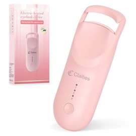 Rizador de pestañas calentado, calor de 10 segundos, rizo de 3 segundos, retención de 24 horas, control de doble temperatura y recarga USB-C  Diseño  