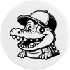 Azeeda 58mm 'Süßer Alligator' Pin Knopf-Abzeichen (BB00139591)
