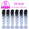 Ombre Braiding Hair Crochet Braids Hair 24 Inch 6Pcs/lot 2