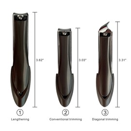 TQQTCROO Nail Clippers for Men Women, 3 PCS,Sharp and Durable. Suitable for Daily fingernail & Toenail Trimming;Use for Dead Skin & ingrown toenails(Black)