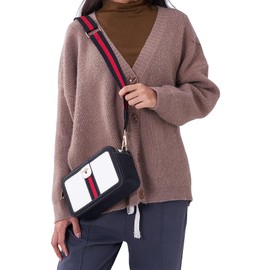 Fancy Forest Trendy Designer Bee Crossbody Bag for Women - PU Leather Camera Shoulder Handbag with Wide Strap