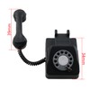 TAODAN Teléfono clásico de imitación negro 1/12 miniatura para casa