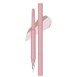 TikTok's Popular 2-Color Tearbag Liner, Shadow Waterproof Pencil, 2-in-1 Teardrop Bag, Pencil, Highlighter, Eye Bag Pen with Brush (02# Pink Brown)