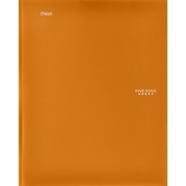 Five Star Stay-Put Pocket Folder, 11.62 x 9.31 x .25 Inches, Orange (72903)