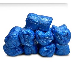 Shoe Cover Disposable,Plastic Boot Cover with T buckle for Automatic Shoe Cover Machine, Premium Waterproof Shoe Booties for Indoors, Adjustable Size Fits Up To 6" to 14" US Size,100Pcs (Blue)