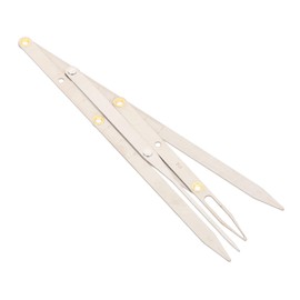 Mobestech 2pcs Second Generation Stainless Steel Eyebrow Ruler for Precise Three-point Positioning Sliding Measurement Tool for Symmetrical and Lightweight