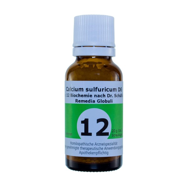 Globuli Remedia Salt Calcium Sulfuricum D6 No. 12