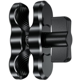 BRCOVAN Aluminum Alloy Double Socket Arm Short Arm Compatible with RAM Mounts B Size 1" Ball Components & Bike Motorcycle Phone Mount Holder with 1'' Ball Adapter