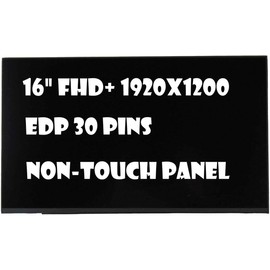 New KrystalPix LCD Display FITS- Replacement LCD for NV160WUM-N41 V8.0 16" FHD+ 30 PINS LCD LED Screen for Jumper EZBOOK S5 MAX Panel Non-Touch Display New