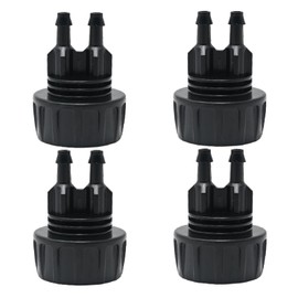 SYOWADA 4 Pcs Drip Irrigation Tubing Faucet Adapter 1/4" to 3/4" Garden Faucet Adapter Water Drip Hose Adapter Connectors for Outdoor Faucet