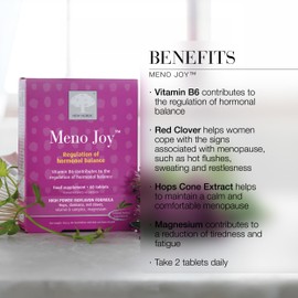 New Nordic Ltd New Nordic Meno Joy Supplement, Vitamin B6 Complex to Regulate Hormone Balance, 60 Tablets
