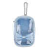 Wigo Women's Double Ribbon, Satin Sewn Pouch, saxon blue