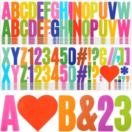 600 Pcs 36 Sheets Letter Stickers 2.5 Inches Colorful Large Alphabet Number Self Adhesive Letter Decals for Bulletin Board, Scrapbooking, Poster Board, Classroom DIY Friendship Bracelet Banner