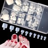 SAIPOM 100 Pieces Fake Toenails Full Cover False Toe Nail